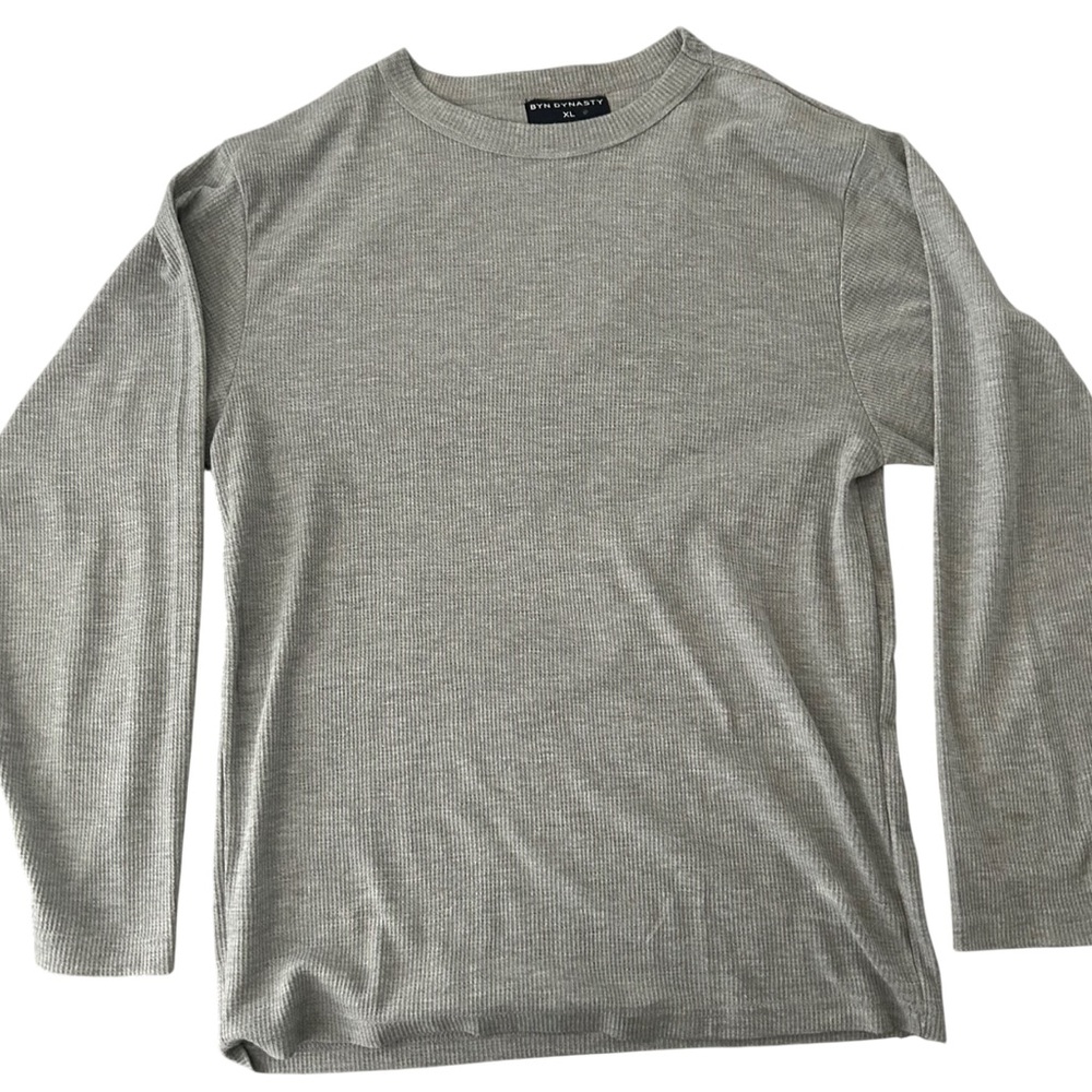 Grey knit sweater